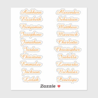 Back to School Custom Multiple Name Stickers