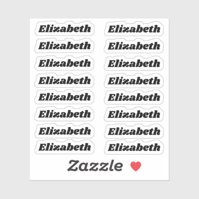 Back to School Custom Multiple Name Stickers (Sheet)