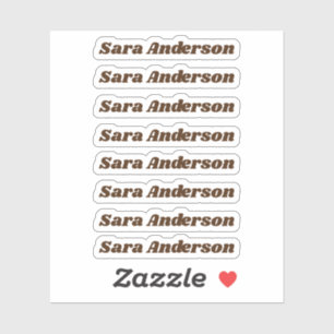 Back to School Custom Name Stickers