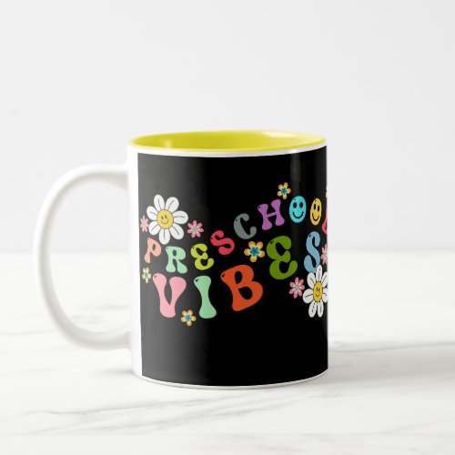  Back to school Custom Pre_school vibes only Cofee Two_Tone Coffee Mug