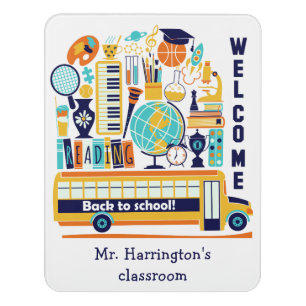 Back to School custom room sign