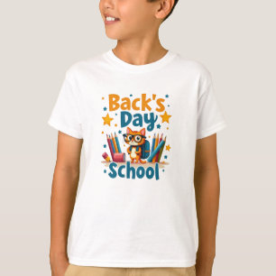 Back to School Cute Cat T-Shirt