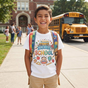 Back to school. Cute. Colourful. T-Shirt