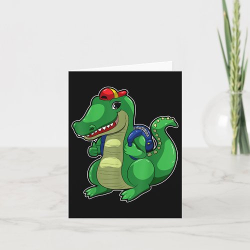 Back To School Cute Crocodile Funny Croc Backpack 