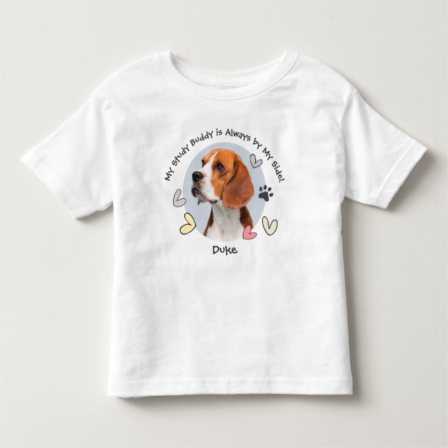Back to School | Cute First Day Your Pet Photo Toddler T-shirt (Front)