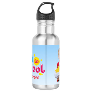 Back to School Cute Kids Student Stainless Steel Water Bottle
