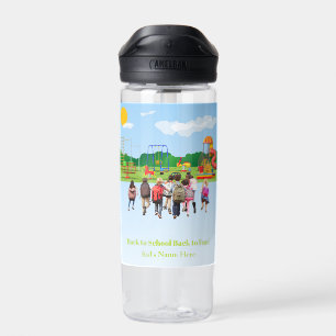 Back to School Cute Kids Student  Water Bottle