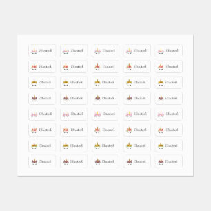 Back to School Cute Unicorns Waterproof Labels