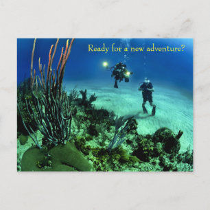 Back to School Deep Sea Diving Adventure Postcard