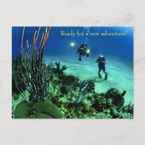 Back to School Deep Sea Diving Adventure Postcard
