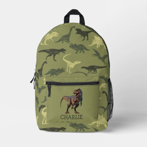 Back to school Dino theme Printed Backpack