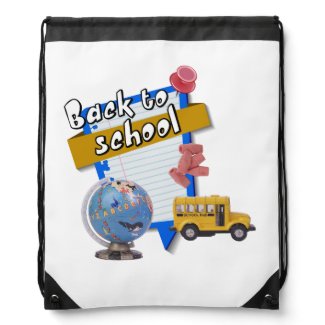 Back to School Drawstring Backpacks