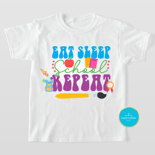 Back To School Eat Sleep School Repeat T-Shirt