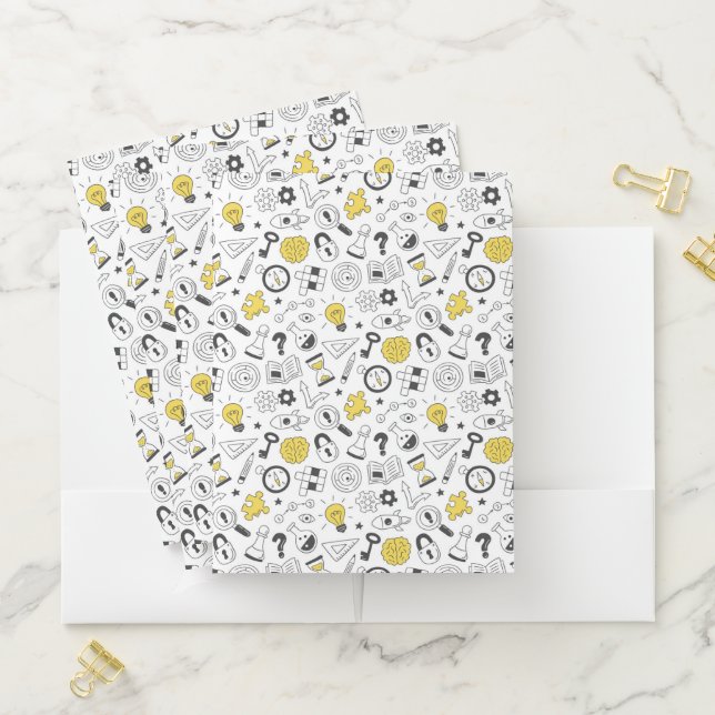 Back to school elements  pocket folder (In Situ)