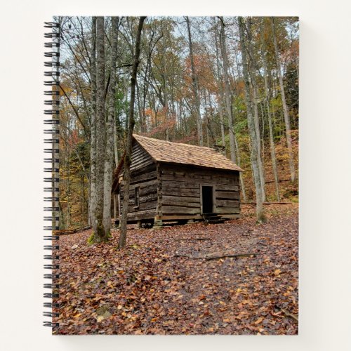 Back to School Fall Leaves Nature Cabin Notebook