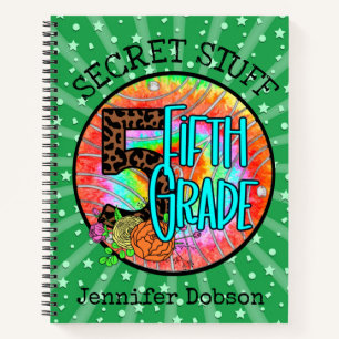 Back to school fifth grade notebook