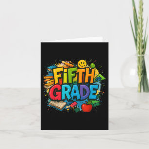 Back To School Fifth Grade Team Happy First Day Of Card