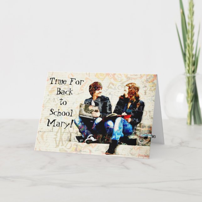 Back to School - Finding Your Voice Card (Front)