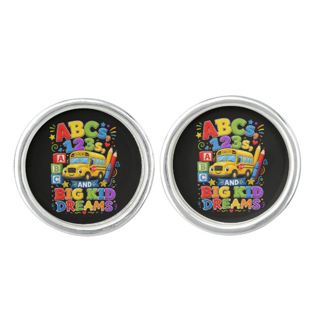 Back to School First Day Big Kid Dreams Cufflinks (Front)