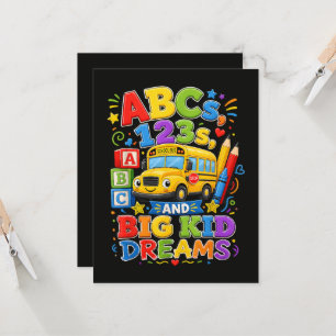Back to School First Day Big Kid Dreams Invitation