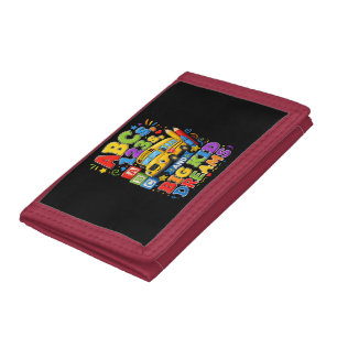Back to School First Day Big Kid Dreams School Bus Trifold Wallet