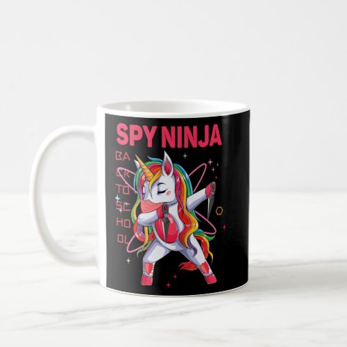 Back To School First Day Cool Gaming Spy Unicorn P Coffee Mug