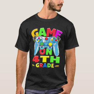 Back To School First Day Game On 4Th Grade Video G T-Shirt