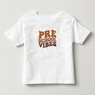 Back to School First Day of Pre-K Preschool Groovy Toddler T-shirt