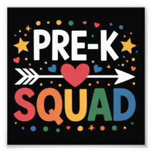 Back to School First Day of Pre-K Preschool Photo Print