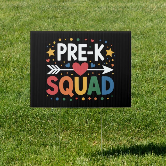Back to School First Day of Pre-K Preschool  Sign (Insitu)