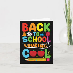Back To School First Day Of School Teachers Kids  Card