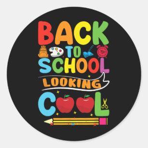 Back To School First Day Of School Teachers Kids  Classic Round Sticker