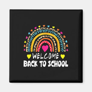 Back To School First Day Of School Teachers Studen Magnet