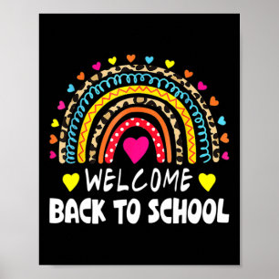 Back To School First Day Of School Teachers Studen Poster