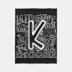 Back To School First Day Of School Typography Kind Fleece Blanket