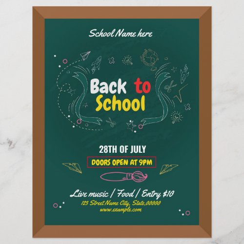 Back to school flyer