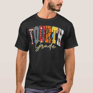 Back To School Football Baseball Basketball T-Shirt