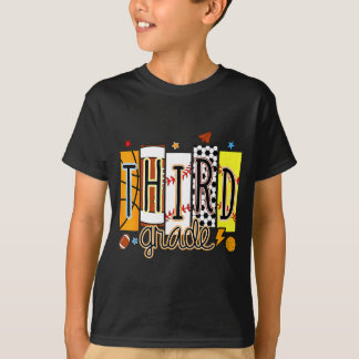 Back to school football baseball basketball third T-Shirt
