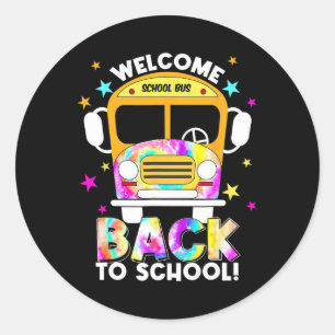 Back To School For Bus Drivers Transportation Dept Classic Round Sticker