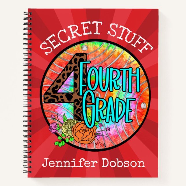 Back to school fourth grade notebook (Front)