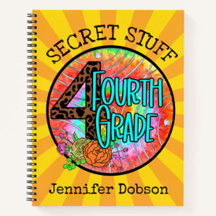 Back to school fourth grade notebook