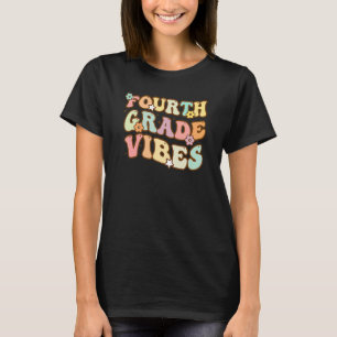 Back To School Fourth Grade Vibes Student Teacher  T-Shirt