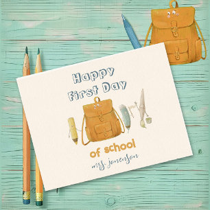 Back to School Friends Postcard