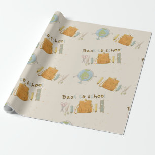 Back to School Friends Wrapping Paper