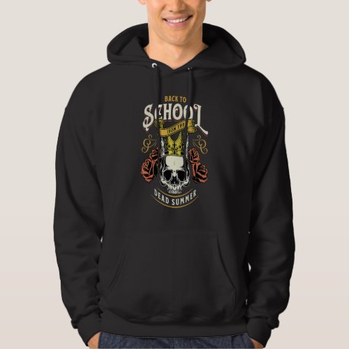 Back To School From The Dead Summer Rose Flower Sk Hoodie