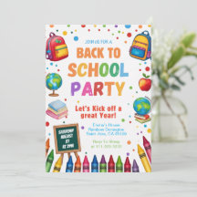 Back to School Fun Classroom Party