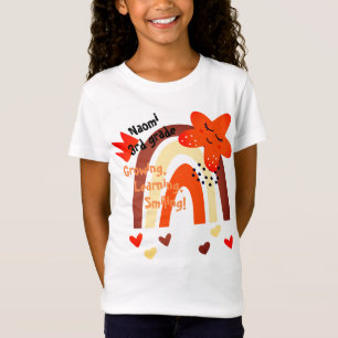 Back to School   Fun Cute Boho Style Kids Name T-Shirt