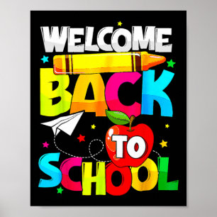 Back To School Fun Student Teacher Love Kid Poster
