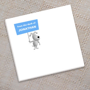 Back to School Funny Cute Cartoon Puppy Dog  Post-it Notes