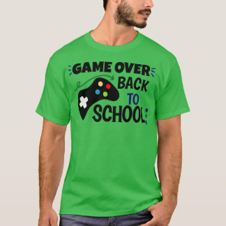 Back to School Funny Game Over Teacher Student Con T-Shirt